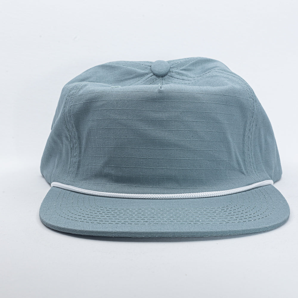Woodsman Cap in Teal Gray Ripstop