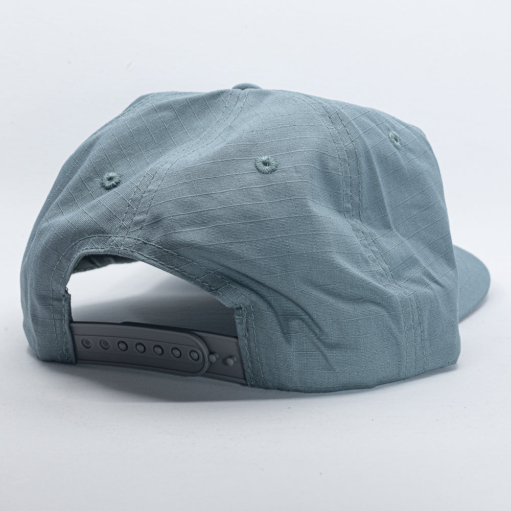 Woodsman Cap in Teal Gray Ripstop