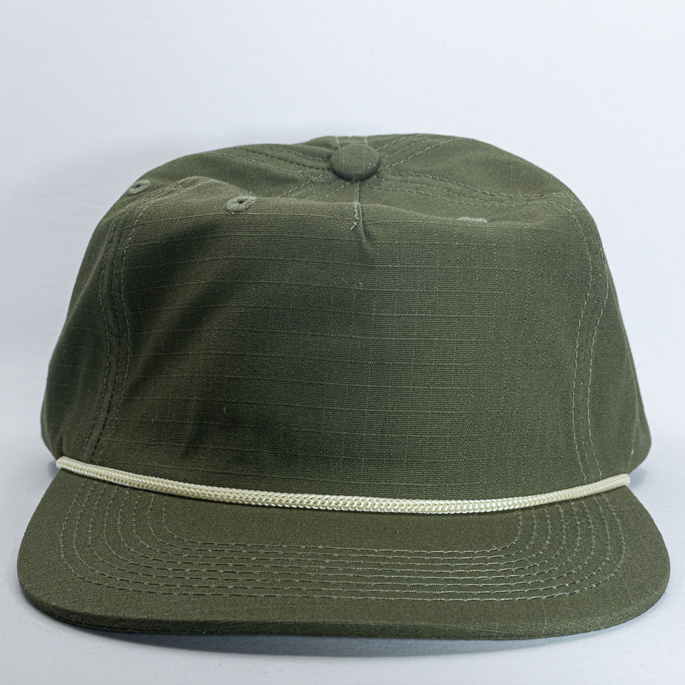 Woodsman Cap in Olive Ripstop