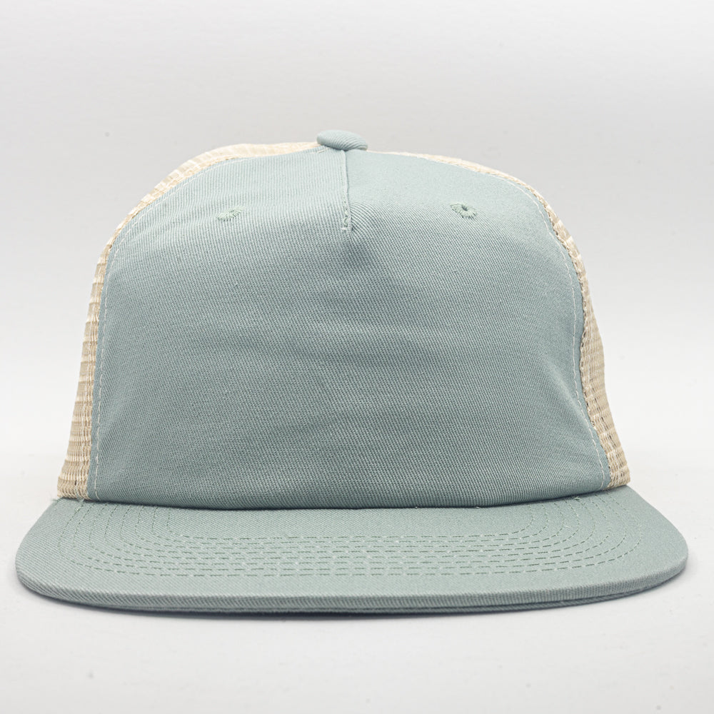 The Feed Store Cap in Teal Gray & Tan