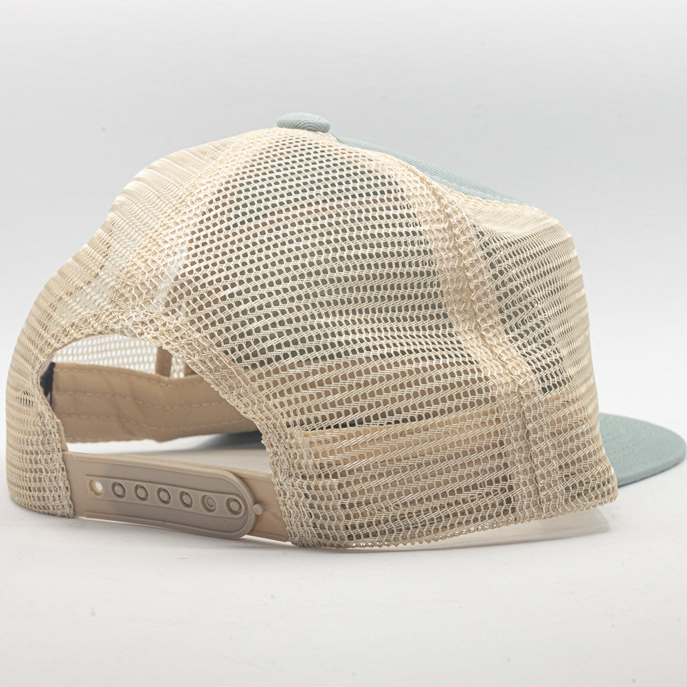 The Feed Store Cap in Teal Gray & Tan